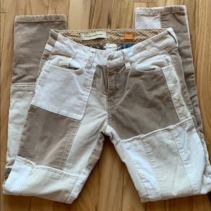 Pilcro Stet Slim Straight Patchwork Cords